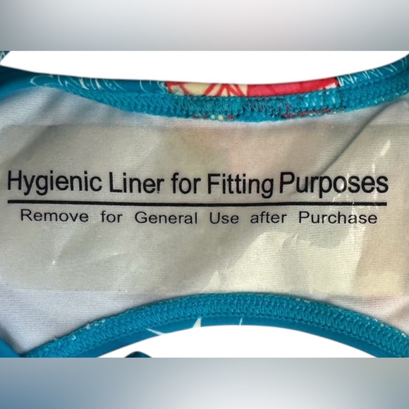 Kali Girlz NWT Blue Patterned Bikini Set - Picture 4 of 8